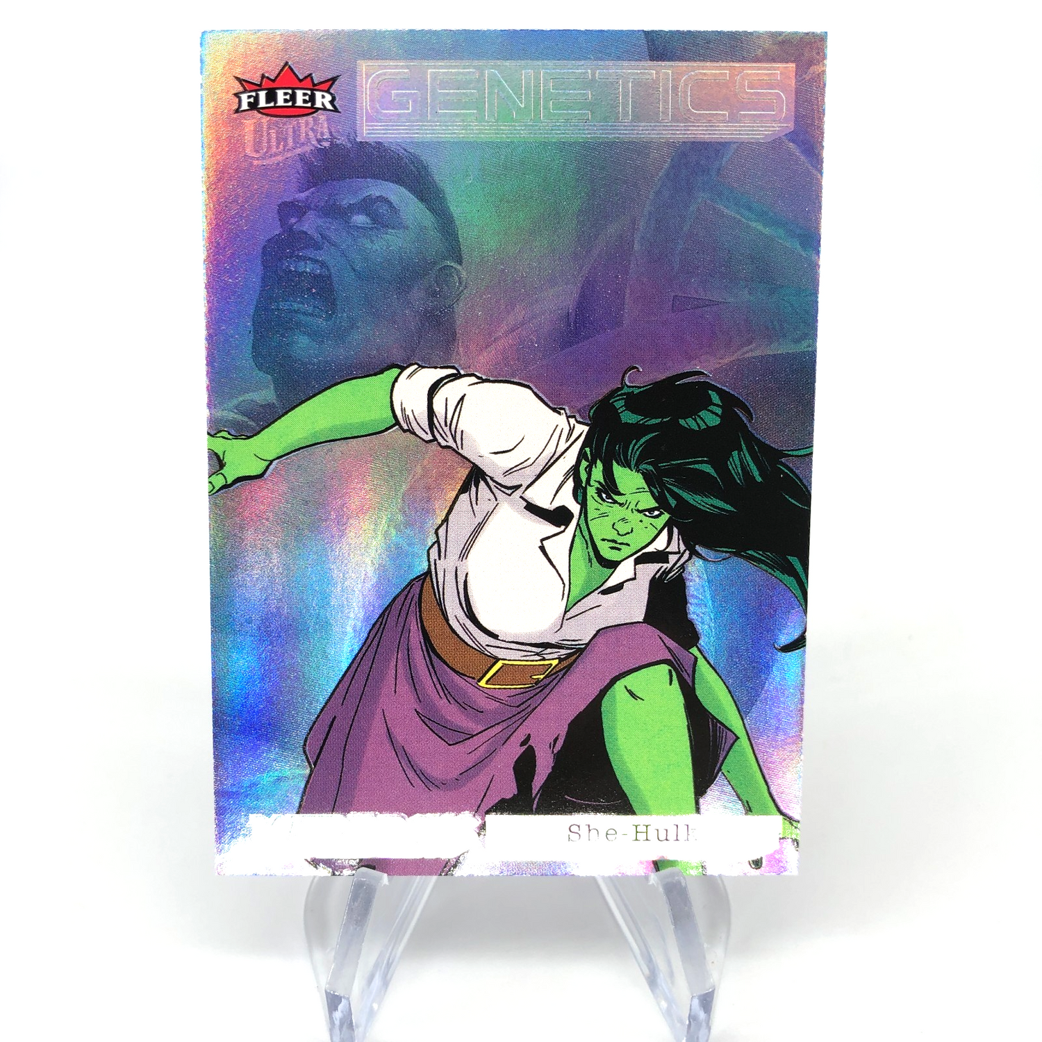 Marvel Card She-Hulk GN-8 Genetics Holo Matriarchs 2024 Fleer Upper Deck [NM]