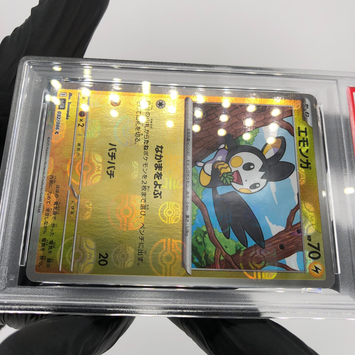 PSA 10 Pokemon Card Emolga 032/086 C Masterball SV11B Japanese Karte [10]