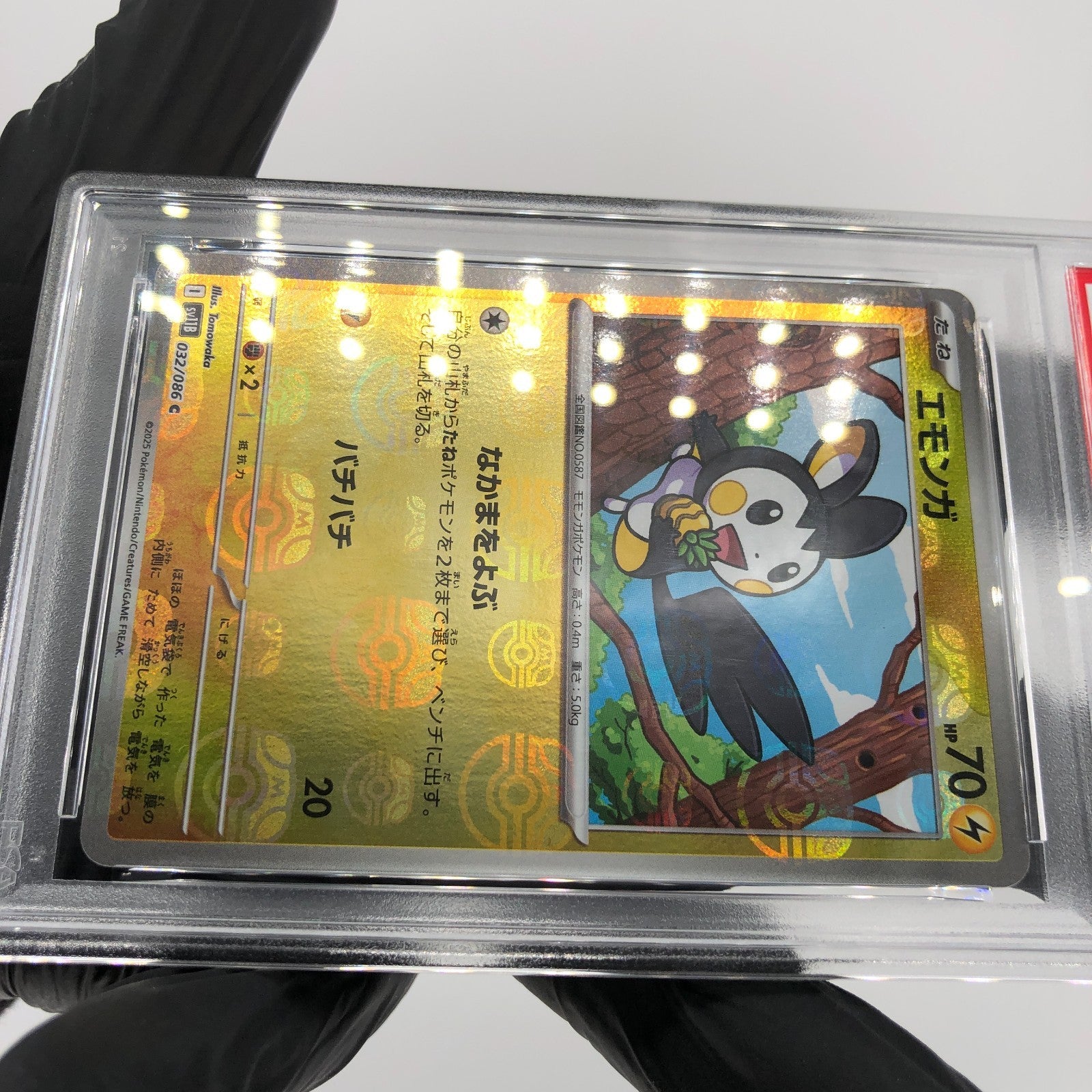 PSA 10 Pokemon Card Emolga 032/086 C Masterball SV11B Japanese Karte [10]