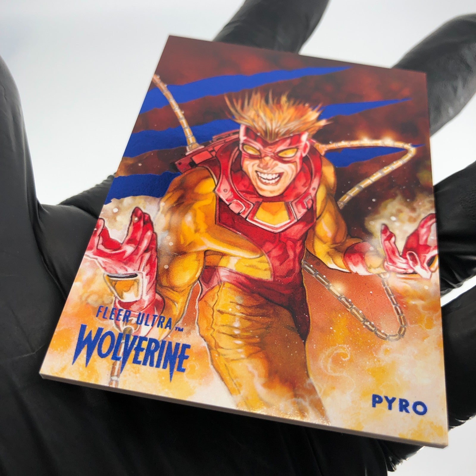Marvel Card Pyro 98 Blue /181 Fleer Upper Deck Ultra Wolverine [NM]