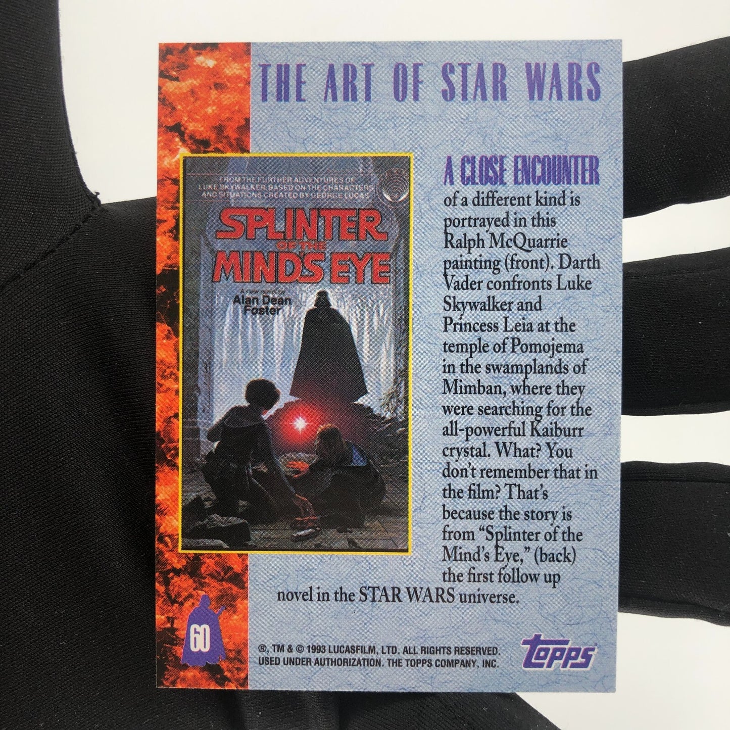 Star Wars Galaxy Card The Art Of 60 Topps Vader 1993 [Rank A]