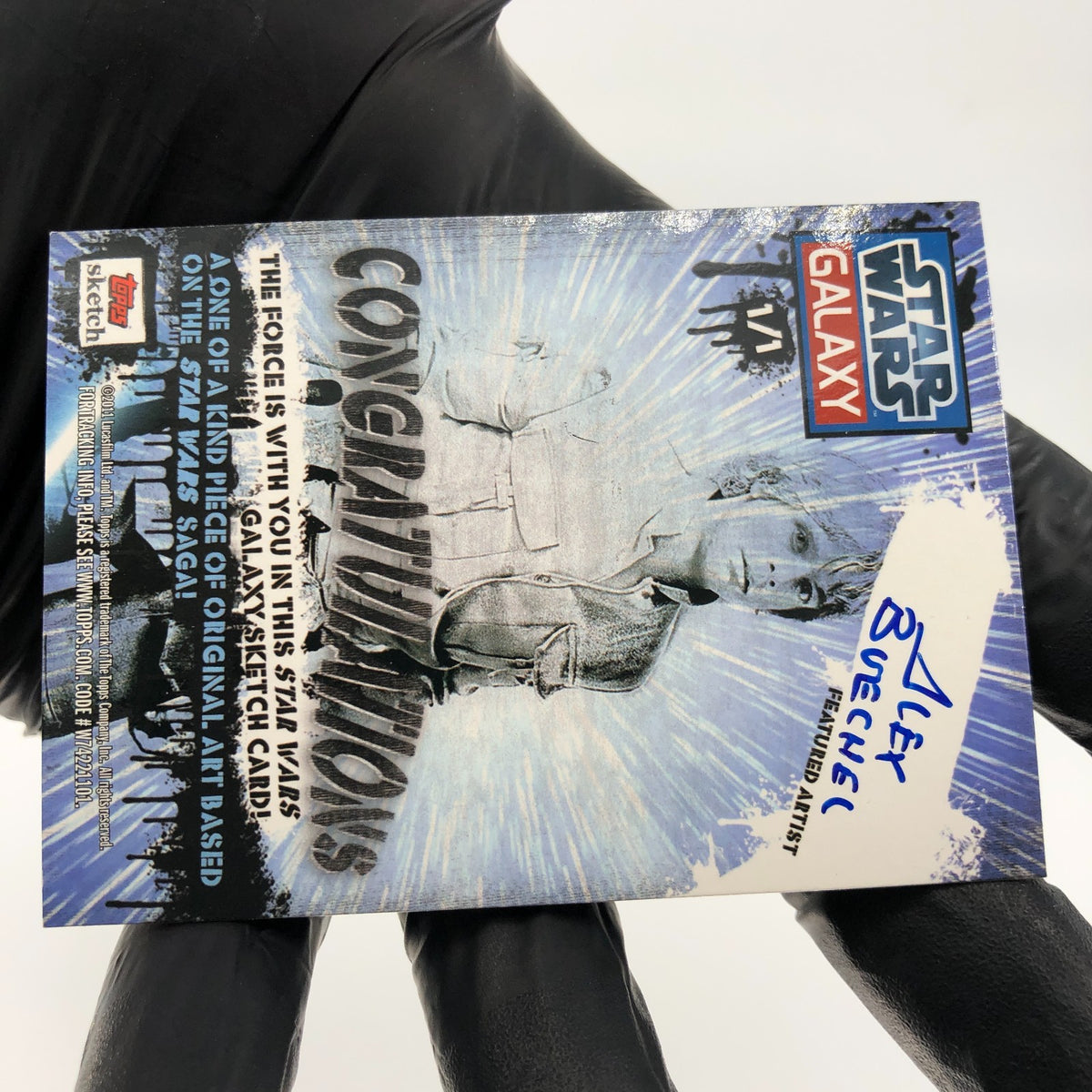 2024 Topps Star Wars Galaxy Padme Amidala /1 Sketch by Alex Buechel [NM]