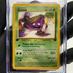 CGC 9 Pokemon Card Grimer 57/82 1.Edition Team Rocket English Karte [9]