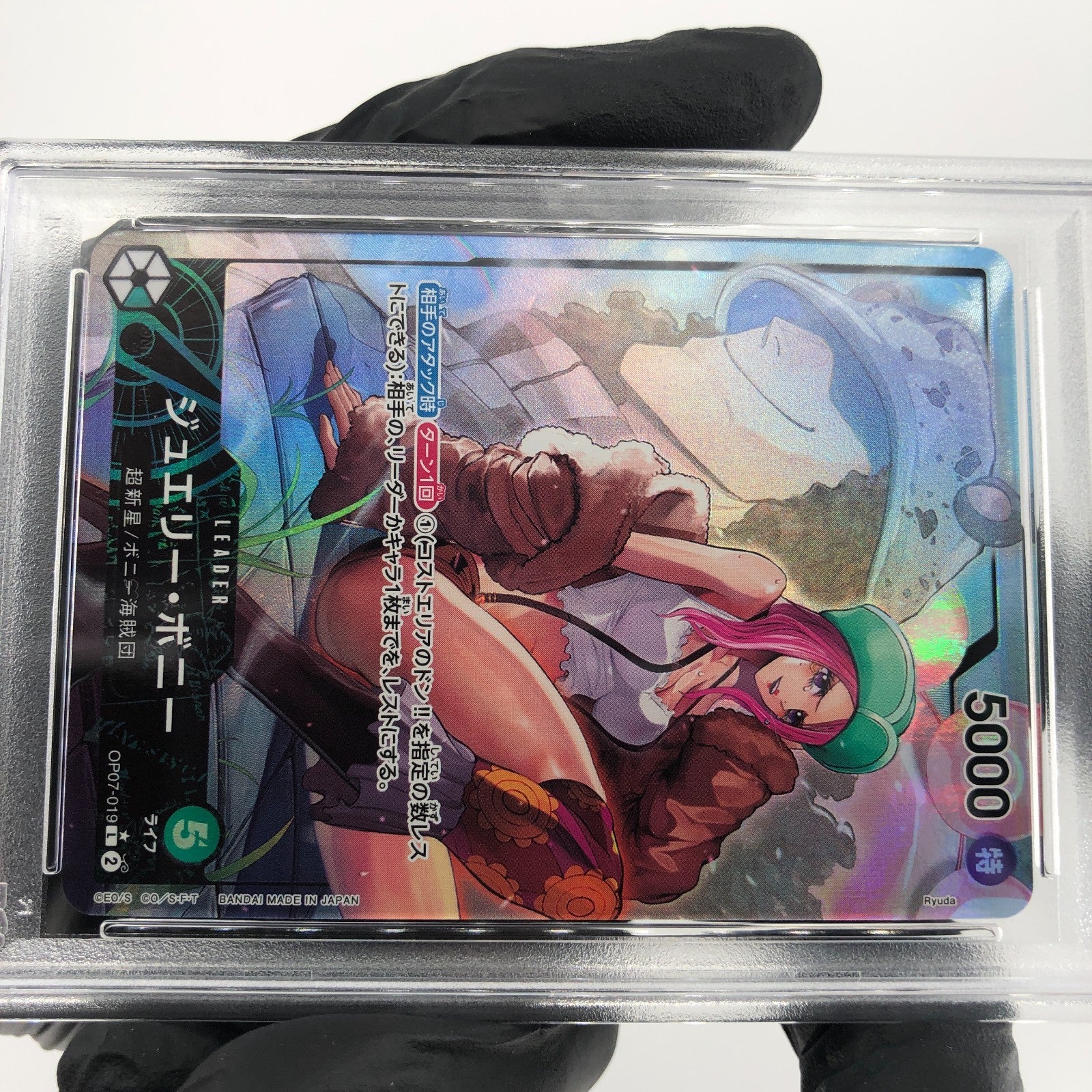 One Piece Card PSA 10 Bonney OP07-019 L  Alt Art Parallel Japanese [10]