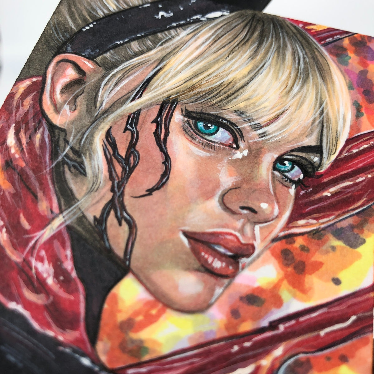 Marvel Sketch Card Ghost Spider Gwenom Artist Veronica O Connell 2026 [NM]