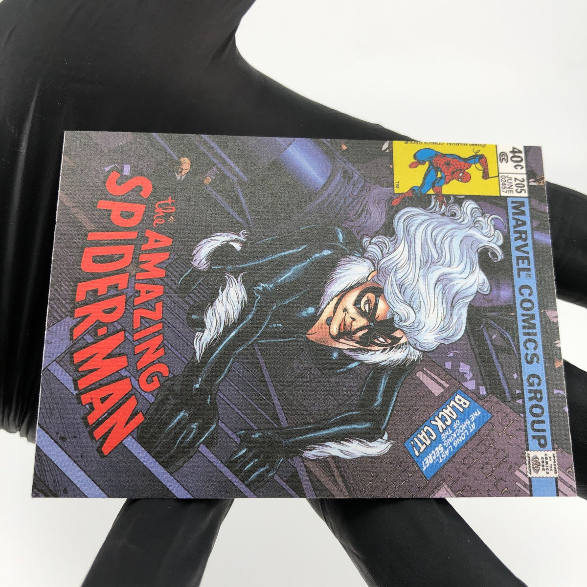 Marvel Card Black Cat 49 Comic Covers Fleer Upper Deck Renditions [NM]