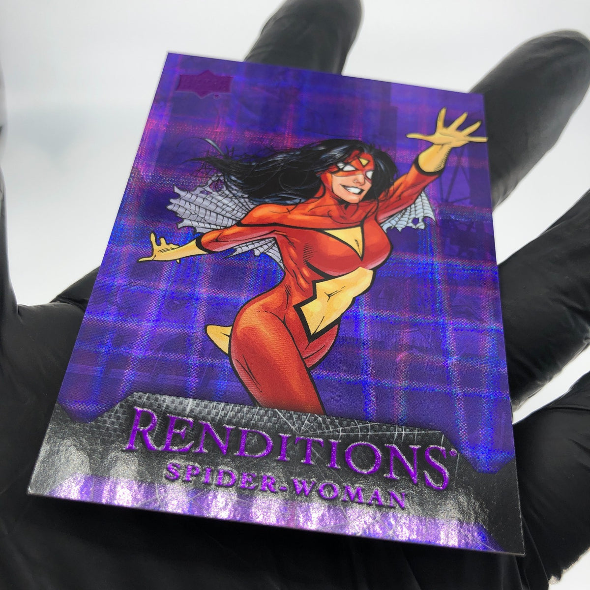 Marvel Card Spider-Woman 73 Purple /99 Fleer Upper Deck Renditions [NM]