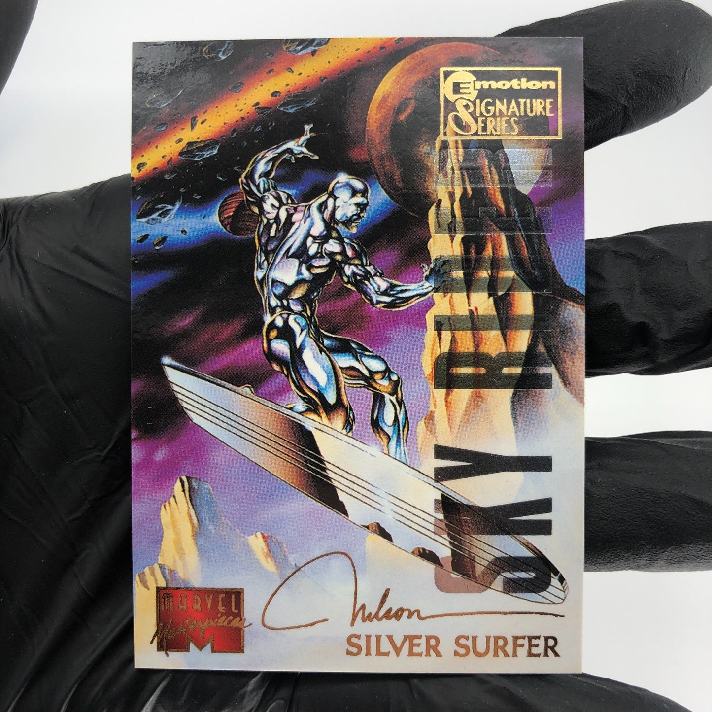 Marvel Card Silver Surfer 89 Signature Series 1995 Masterpieces Fleer [NM]
