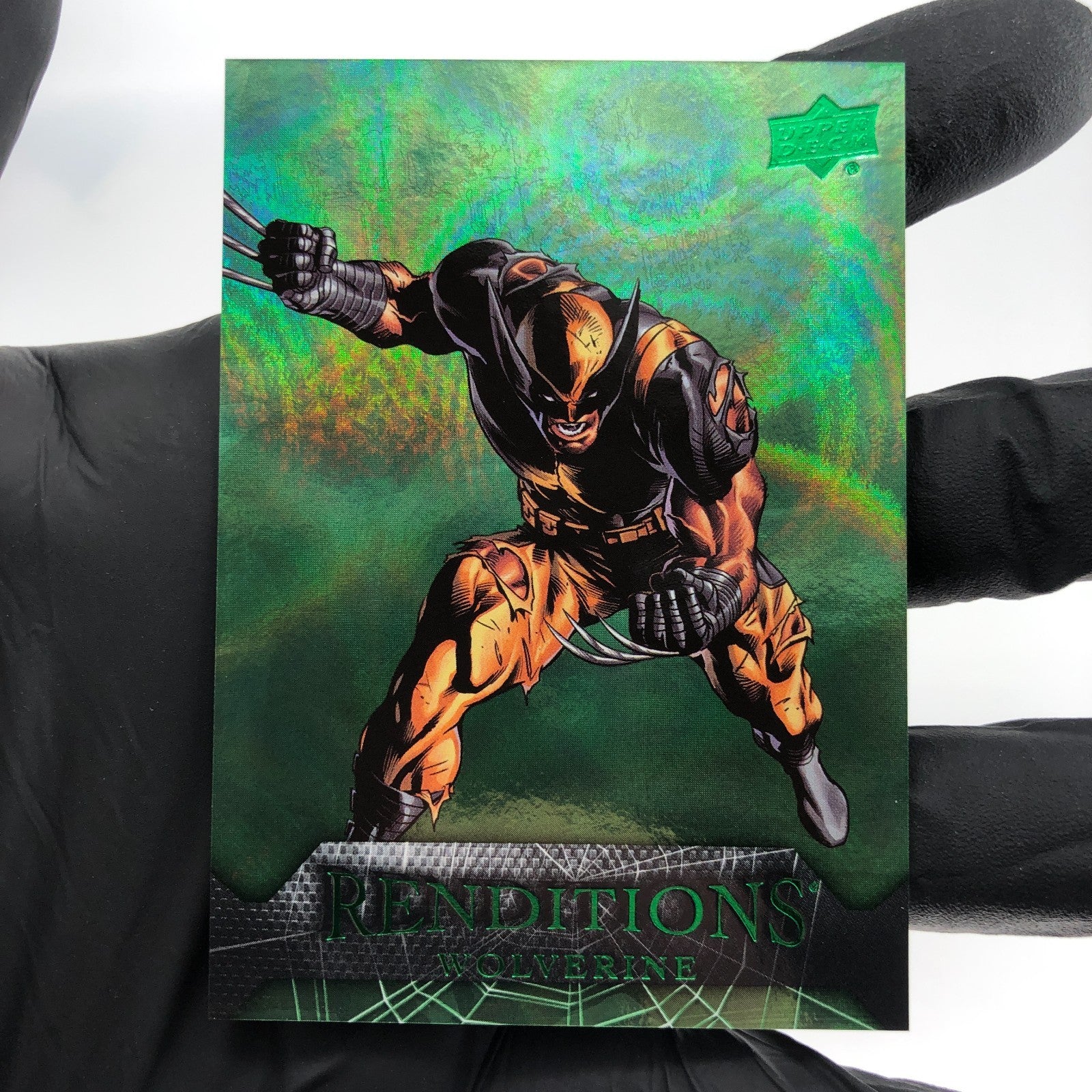 Marvel Card Wolverine 77 Green  /399 Fleer Upper Deck Renditions [NM]