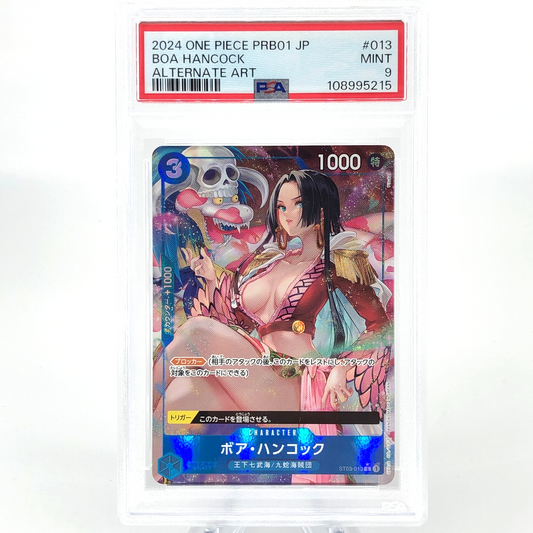 PSA 9 One Piece Card Boa Hancock ST03-013 SR Parallel Alt Art Japanese [9]