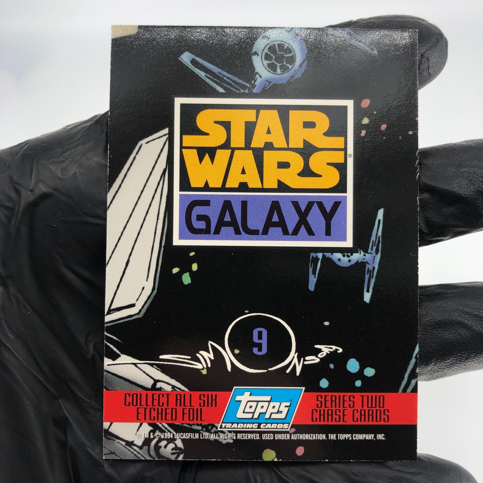 Star Wars Galaxy Card Palpetine 9 Etched Foil Topps 1994 [NM]