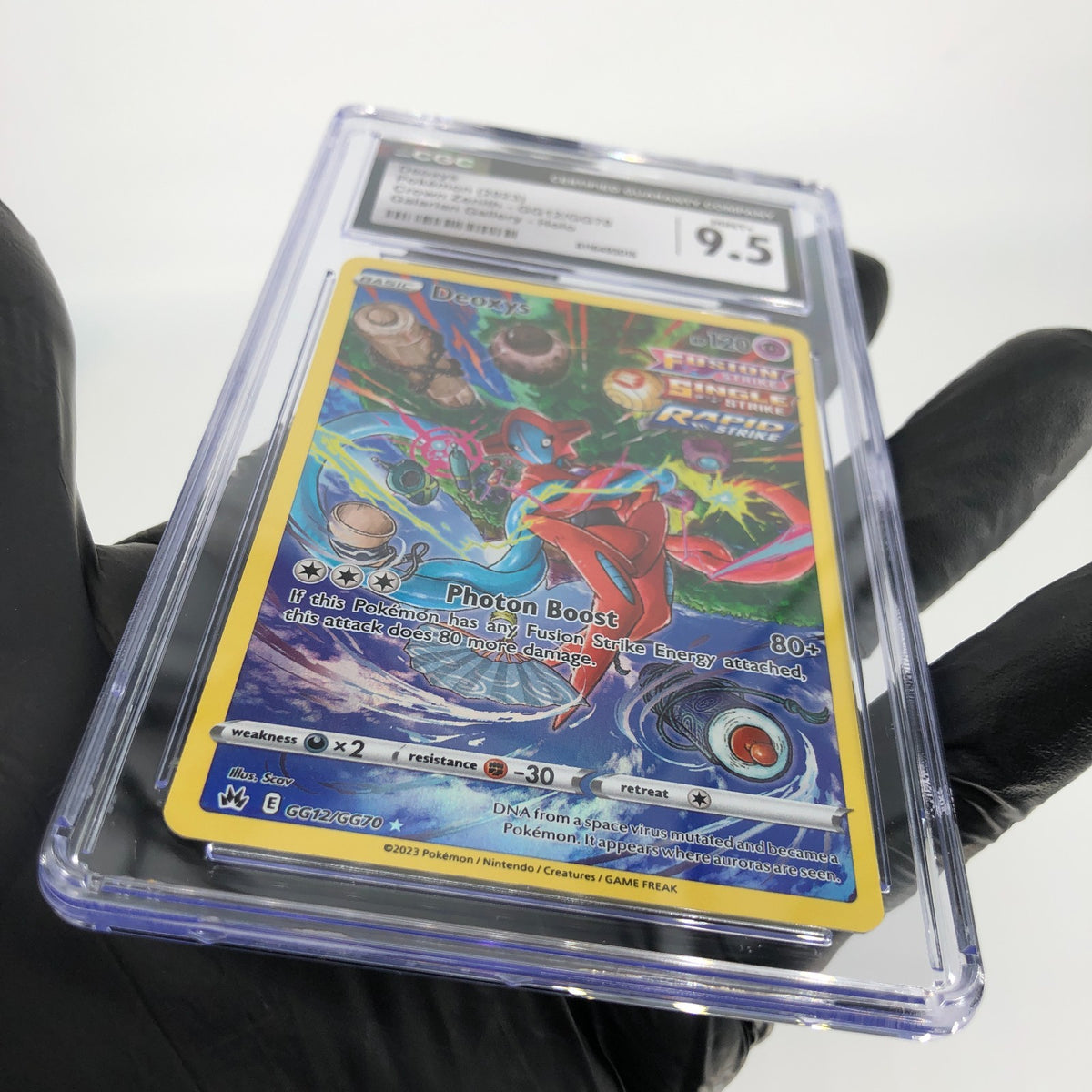 CGC 9.5 Pokemon Card Deoxys GG12/GG70 Crown Zenith 2023 English Karte [9.5]