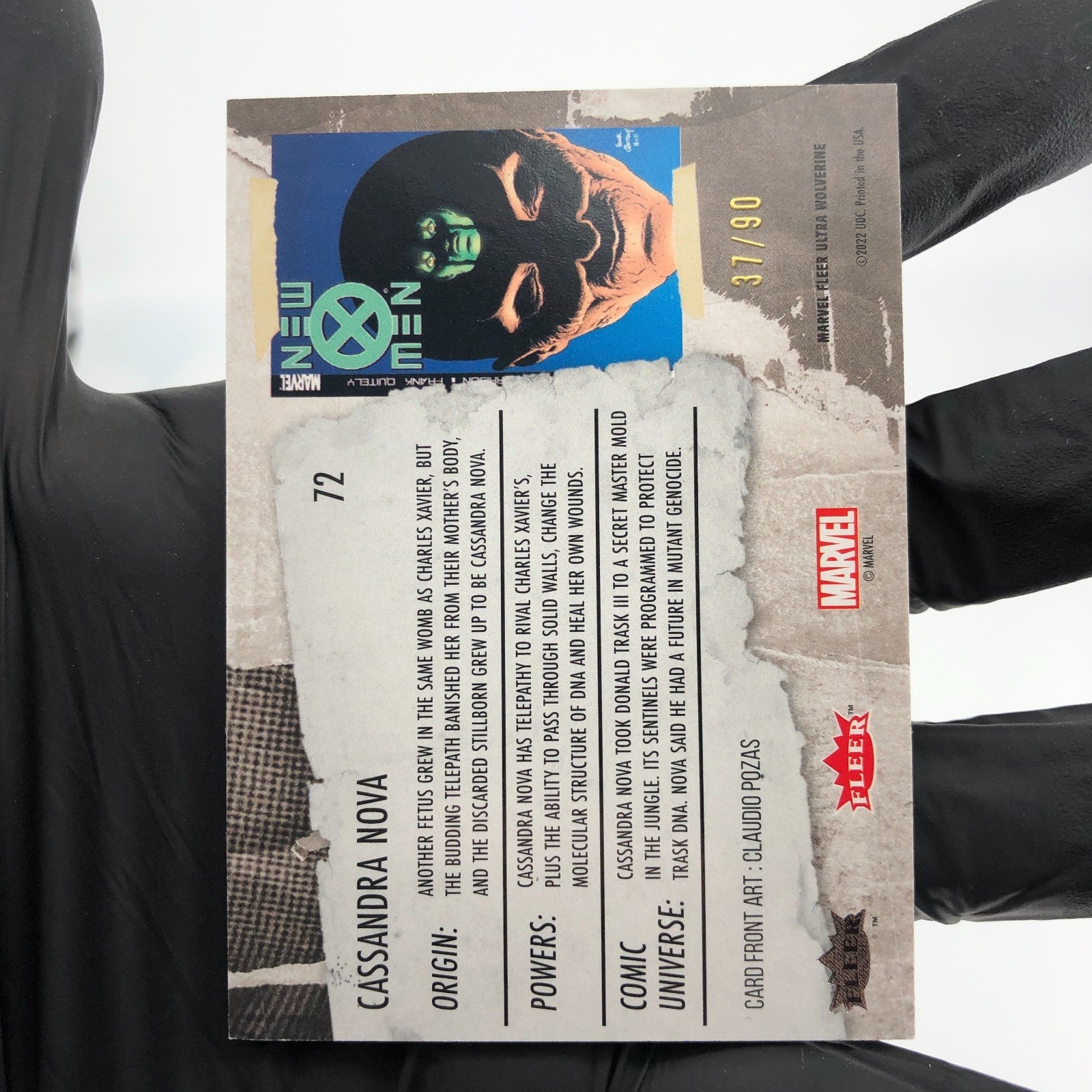 Marvel Card Cassandra Nova 72 Gold /90 Fleer Upper Deck Ultra Wolverine [NM]