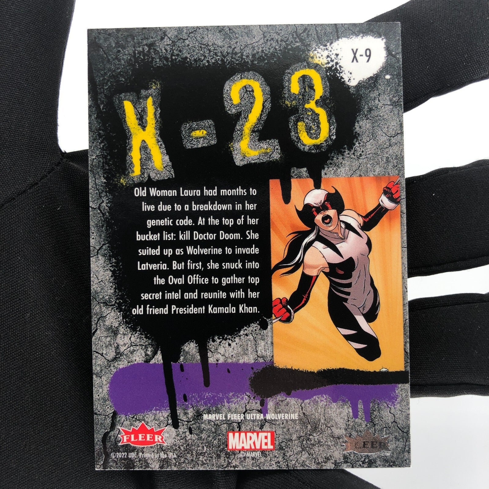 Marvel Card X-23 X-9 Green Fleer Upper Wolverine Ultra [A]