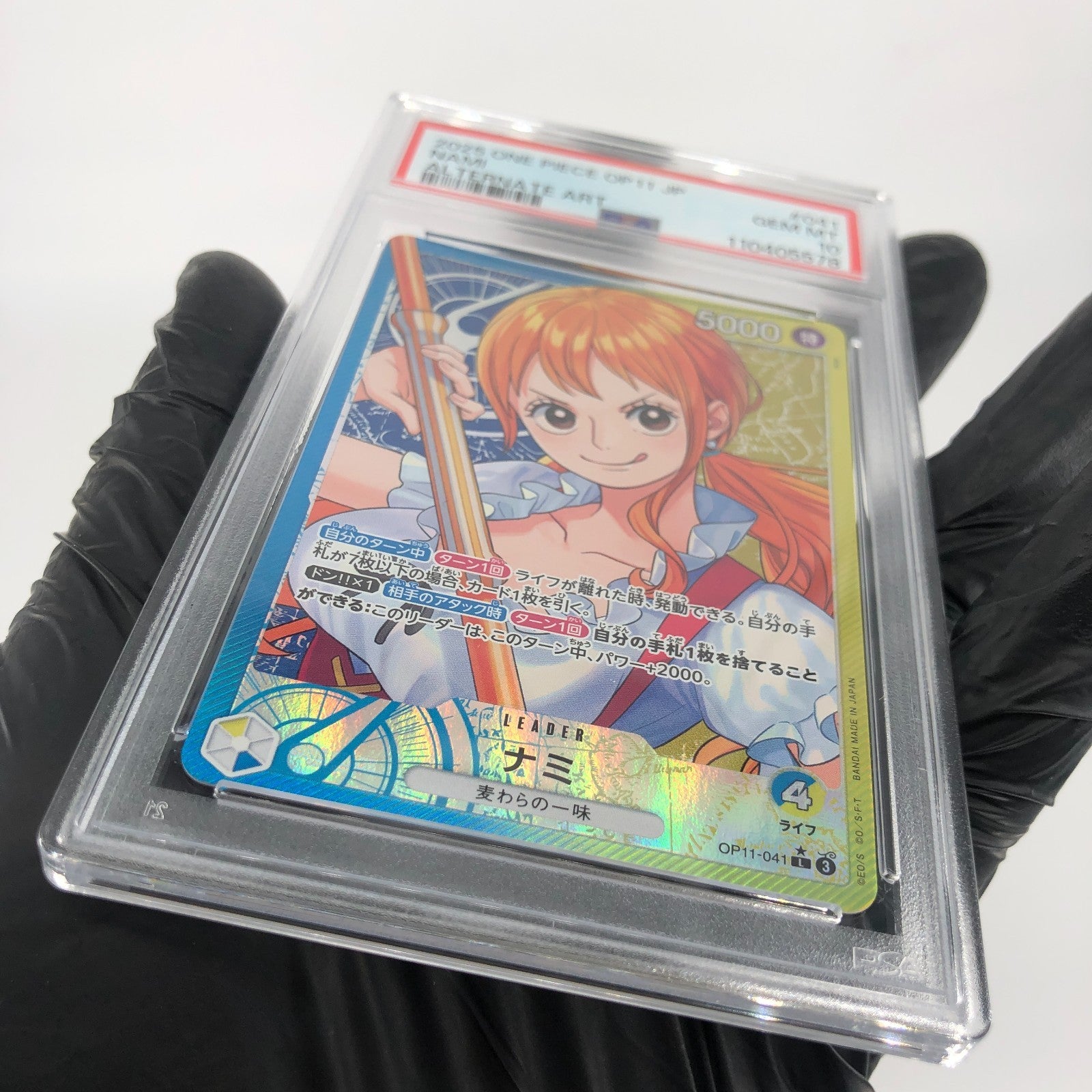 One Piece Card PSA 10 Nami OP11-041 L  Alt Art Parallel Japanese [10]