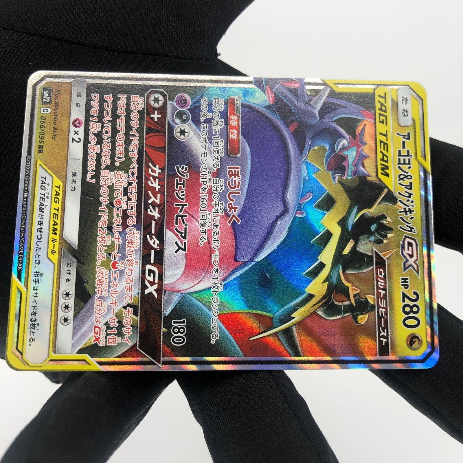 Pokemon Card Naganadel & Guzzlord 066/095 GX RR SM12 Japanese Karte [NM]