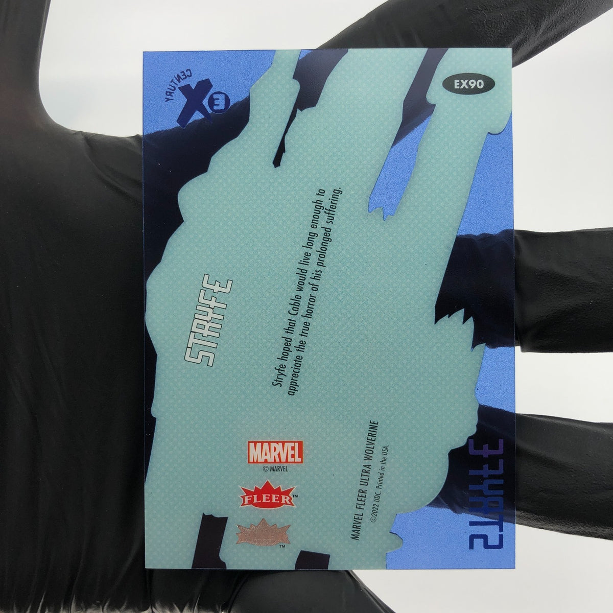Marvel Card Stryfe EX EX90 Century /90 Blue Upper Deck Wolverine [NM]