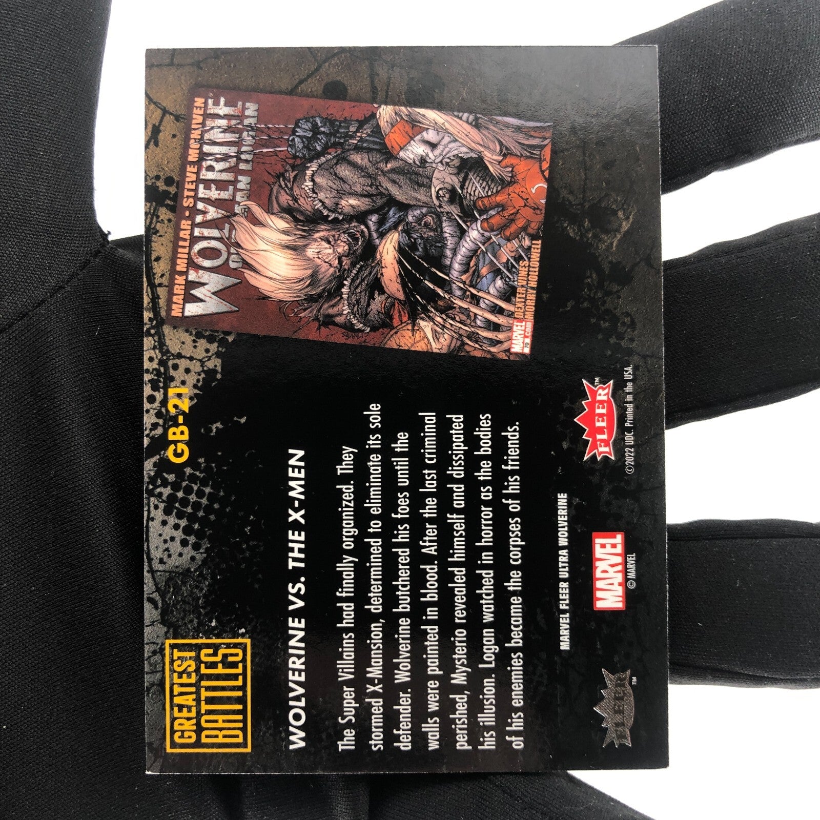 Marvel Card X-Men Vs Greatest Battles GB-21 Fleer Upper Wolverine Ultra[Rank A]