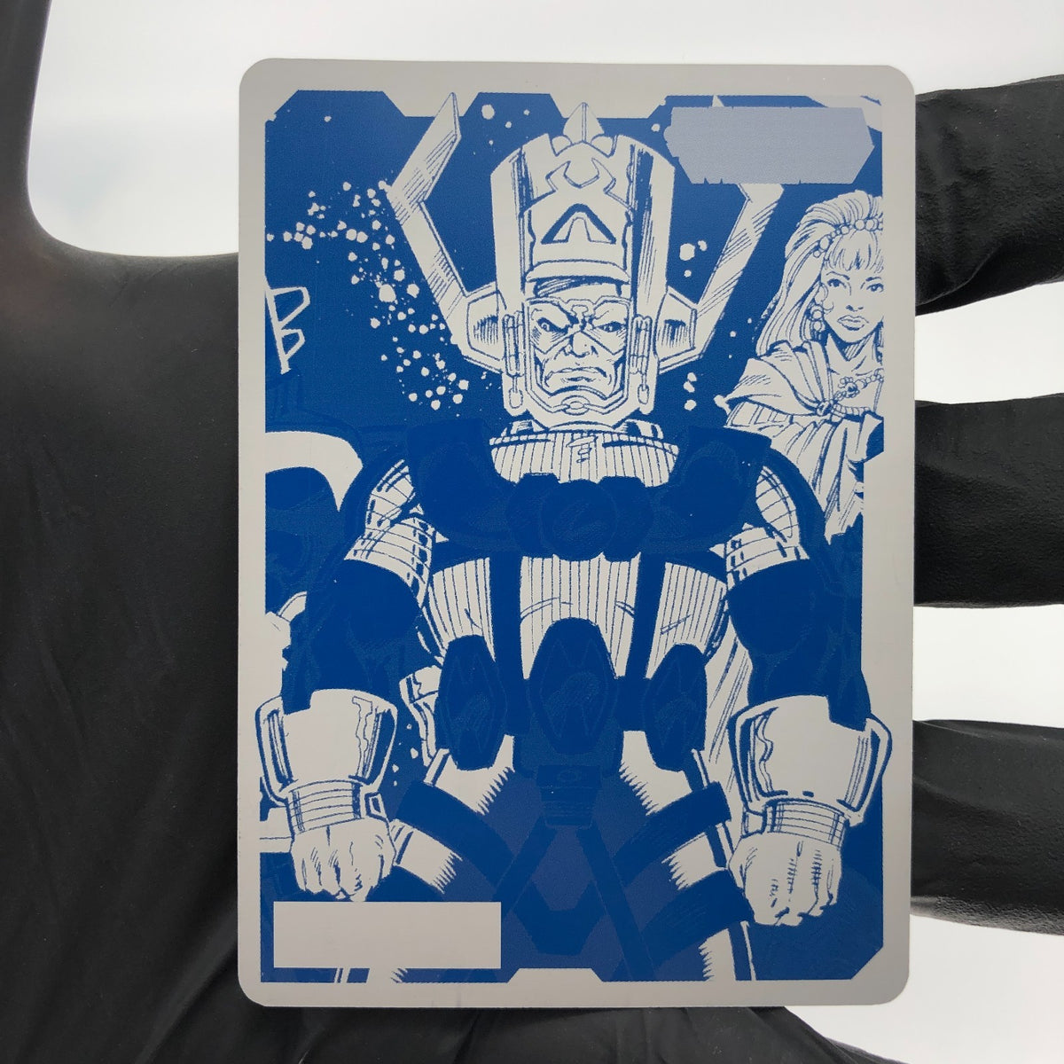 Marvel Card Galactus 22 Cyan Printing Plate Infinity Allegiance Upper Deck [NM]