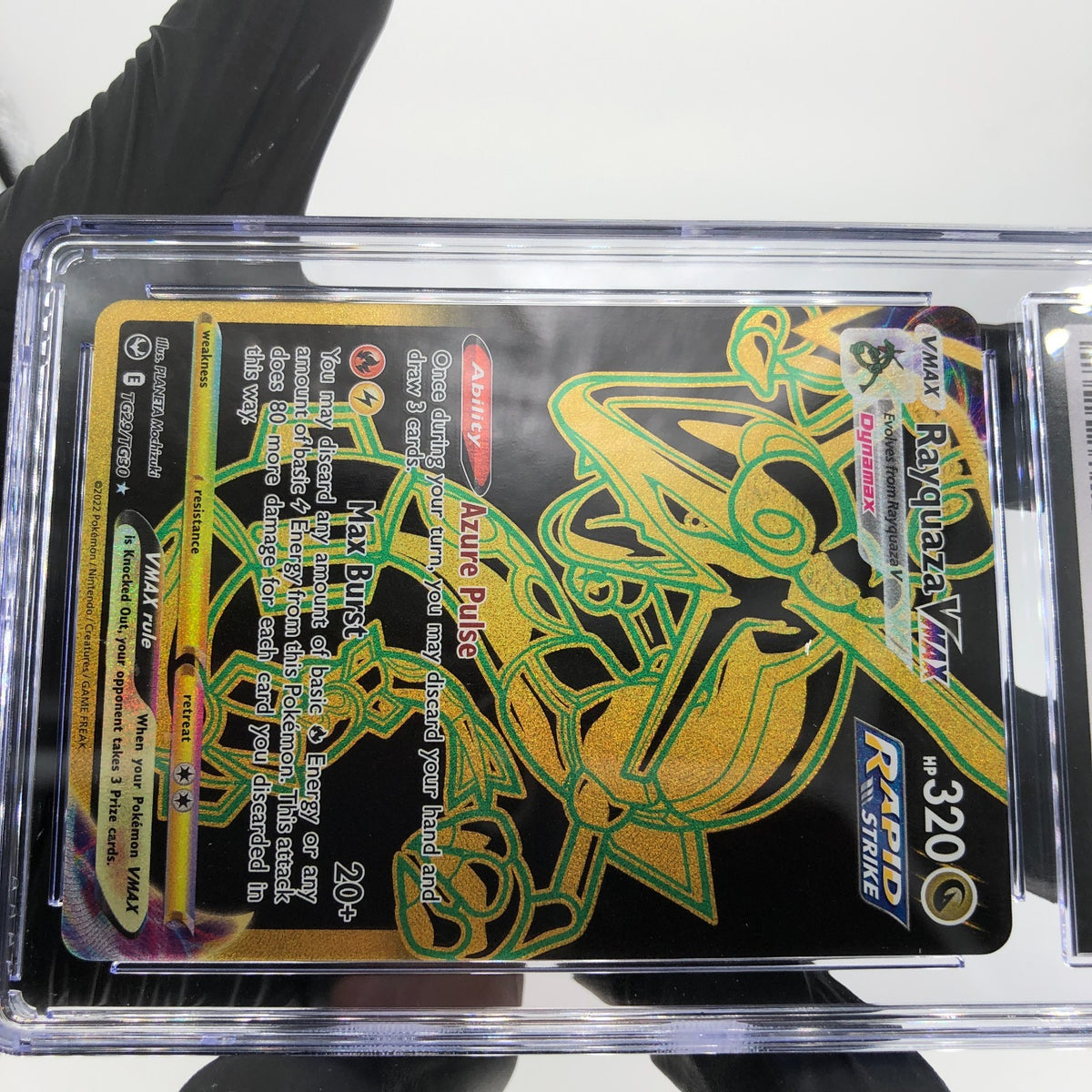 CGC 9 Pokemon Card Rayquaza Vmax TG29/TG30 Silver Tempest English Karte [9]