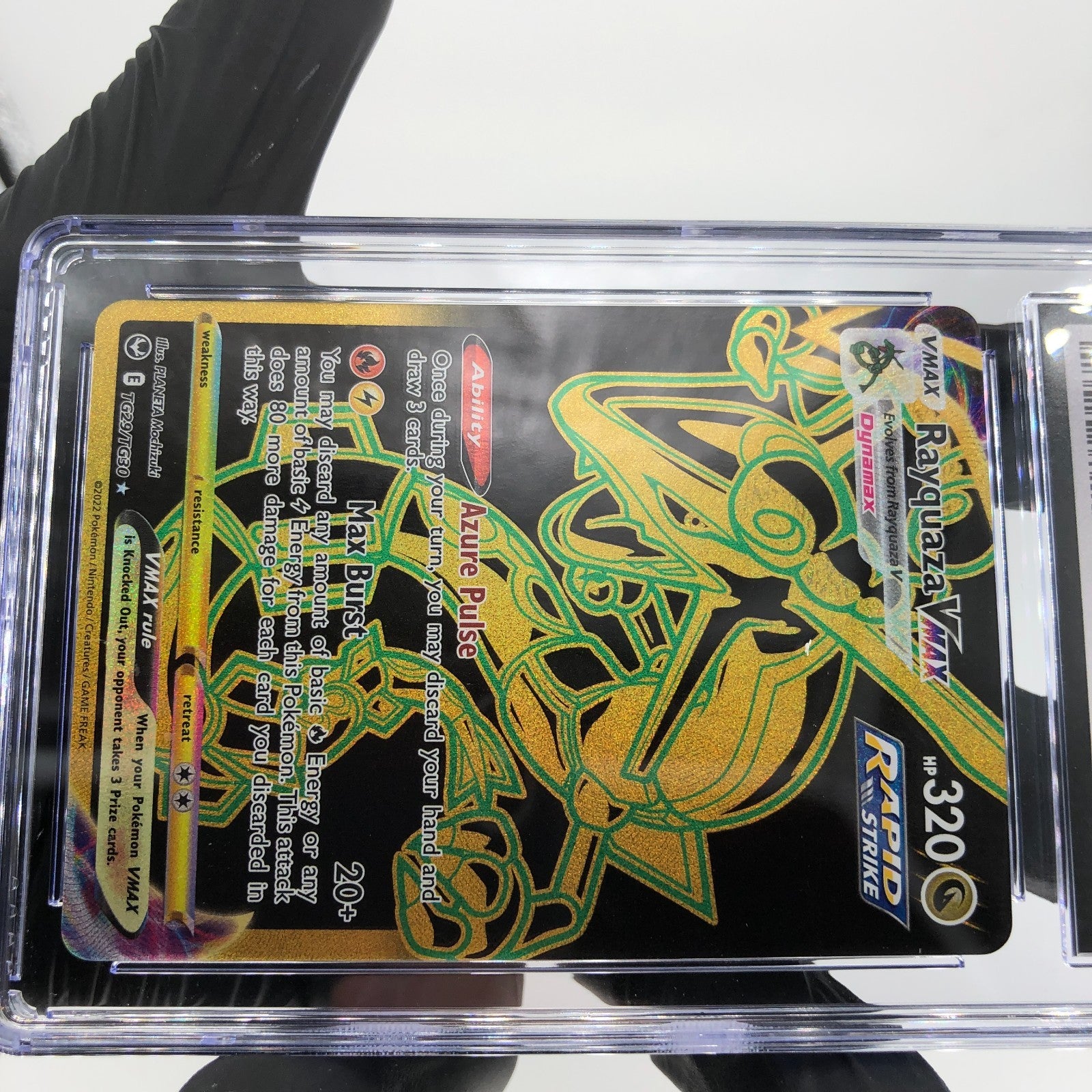 CGC 9 Pokemon Card Rayquaza Vmax TG29/TG30 Silver Tempest English Karte [9]