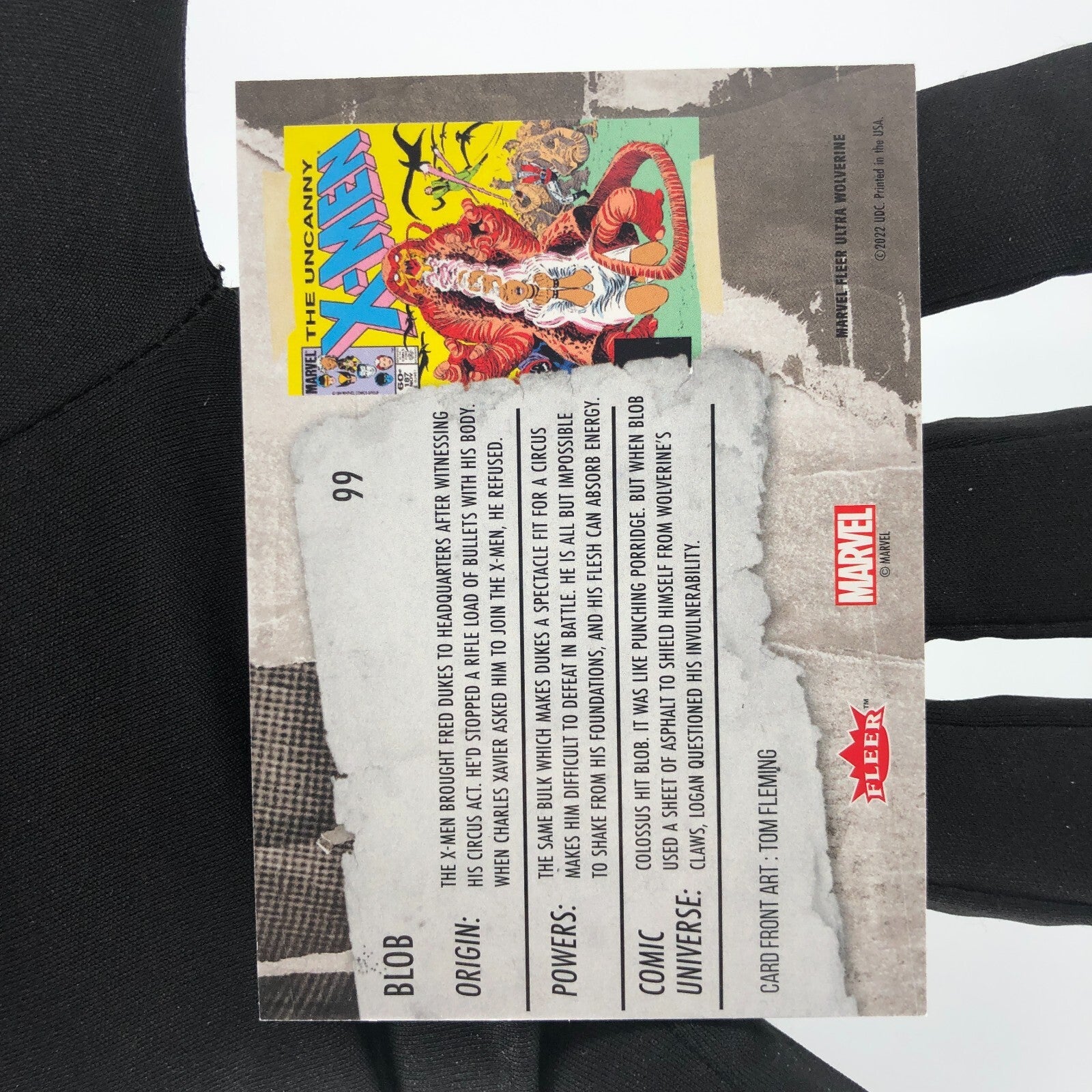 Marvel Card Blob 99 Base Upper Wolverine Ultra [A]