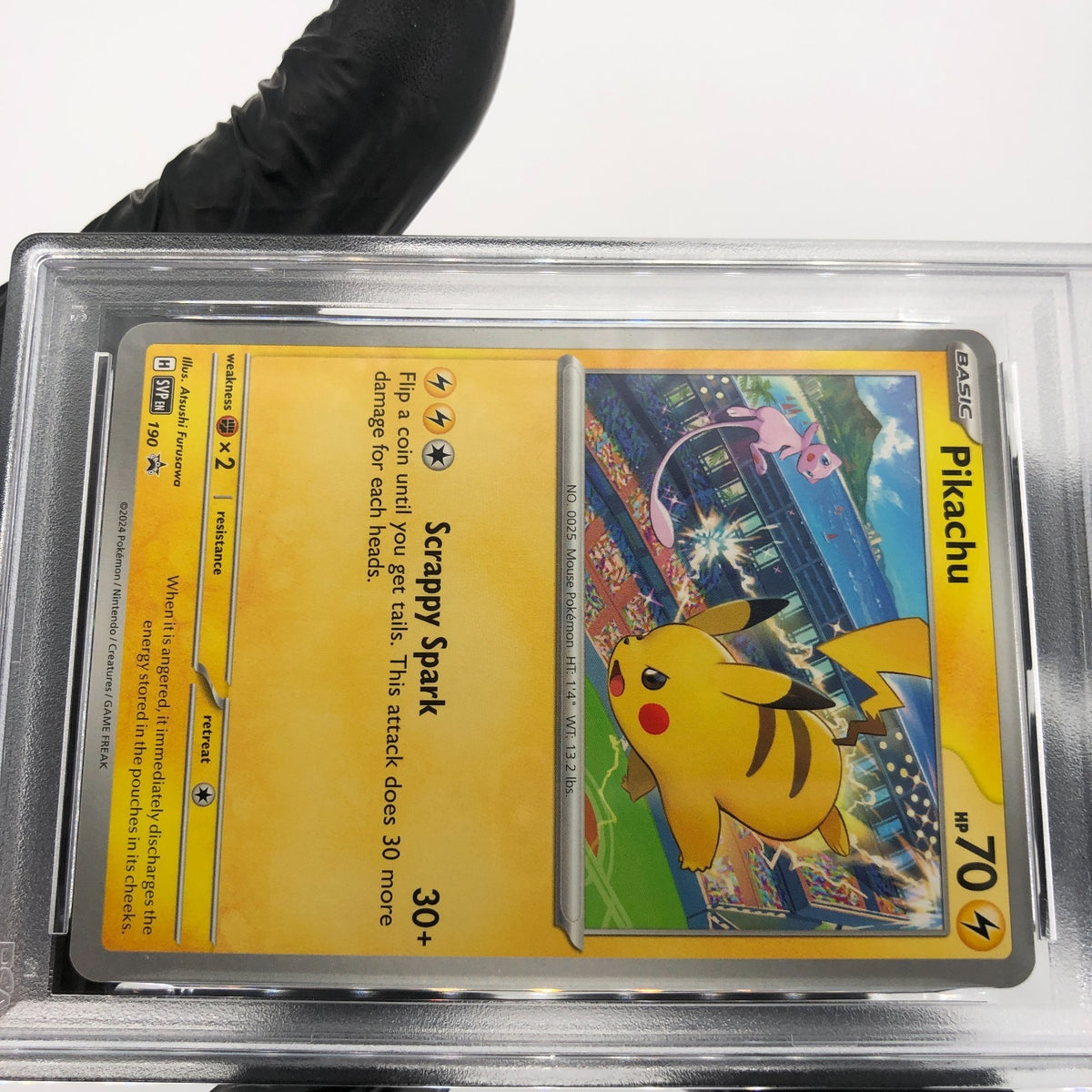 PSA 9 Pokemon Card Pikachu 190 SVP Gym Promo 2024 English Karte [9]