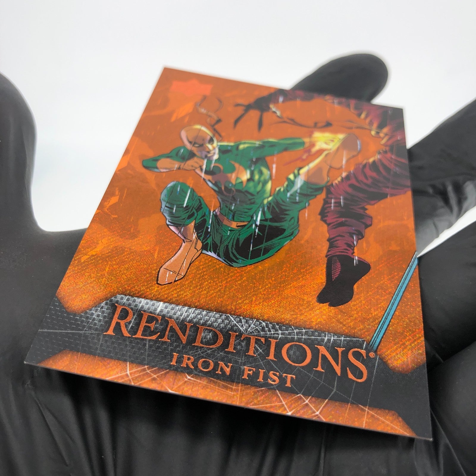 Marvel Card Iron Fist 81 Orange  /299 Fleer Upper Deck Renditions [NM]