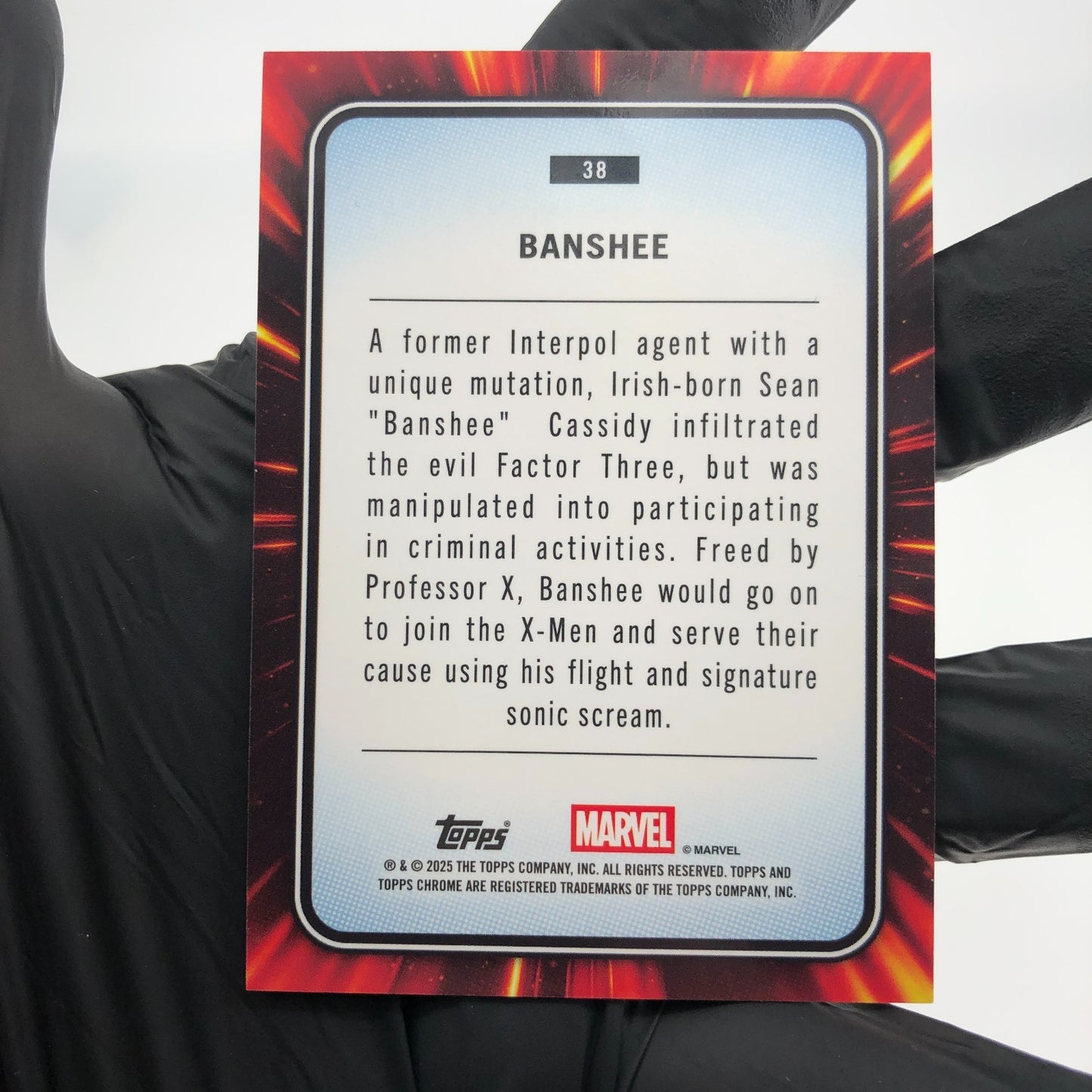 Marvel Card Banshee 38 Rose Gold /40 Mini Diamond Topps Chrome 2025 [NM]