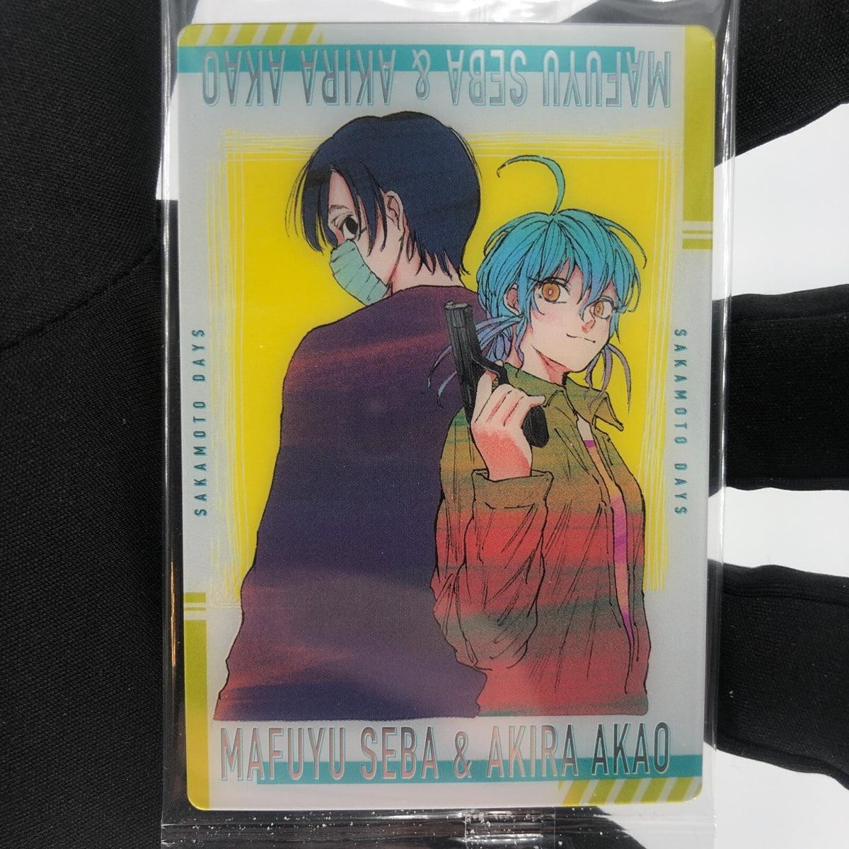 Sakamoto Days Card Wafer Akira and Mafuyu V-18 Holo Japanese [Rank S]