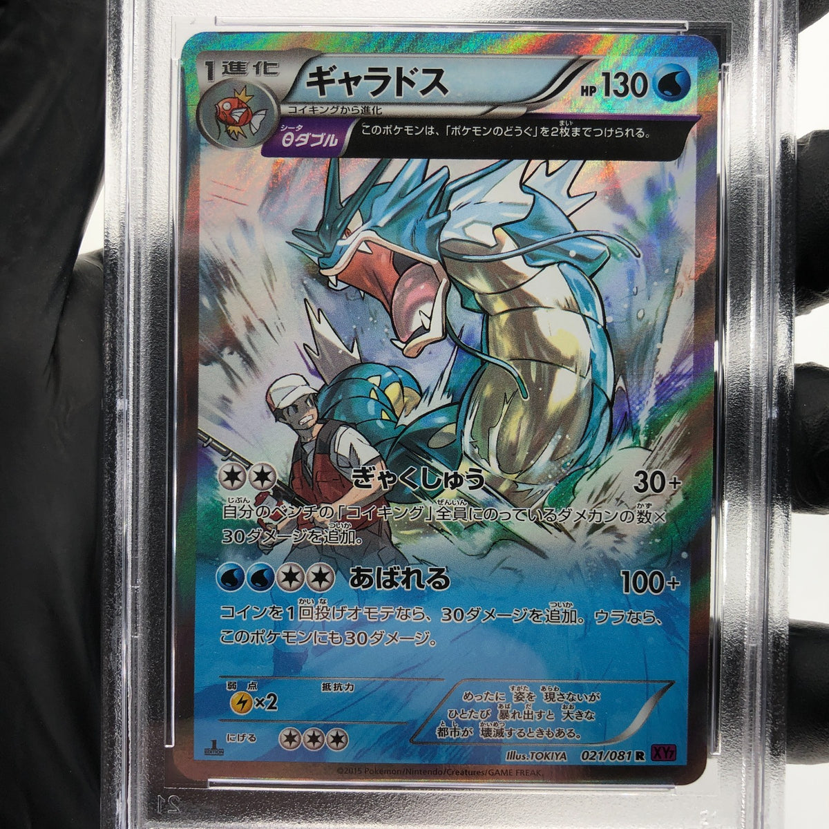 PSA 10 Pokemon Card Gyarados 021/081 R 1.Edition XY7 Holo Japanese Karte [10]