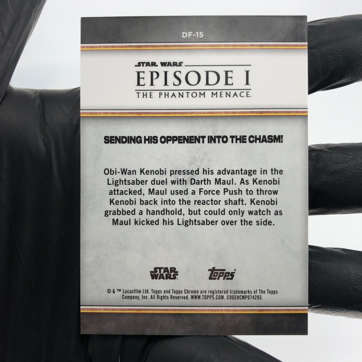 2024 Star Wars Chrome Sapphire Duel Of Fates DF-15 /25 Holo [NM]