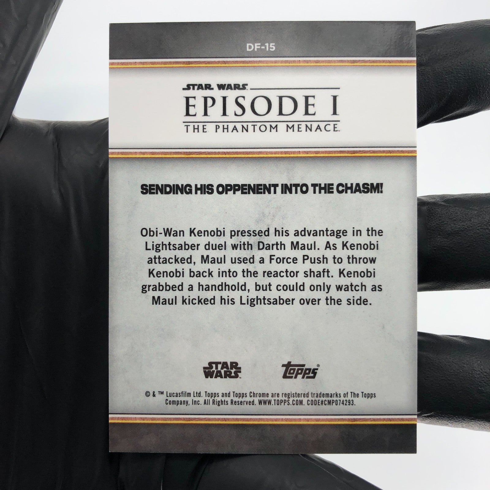 2024 Star Wars Chrome Sapphire Duel Of Fates DF-15 /25 Holo [NM]