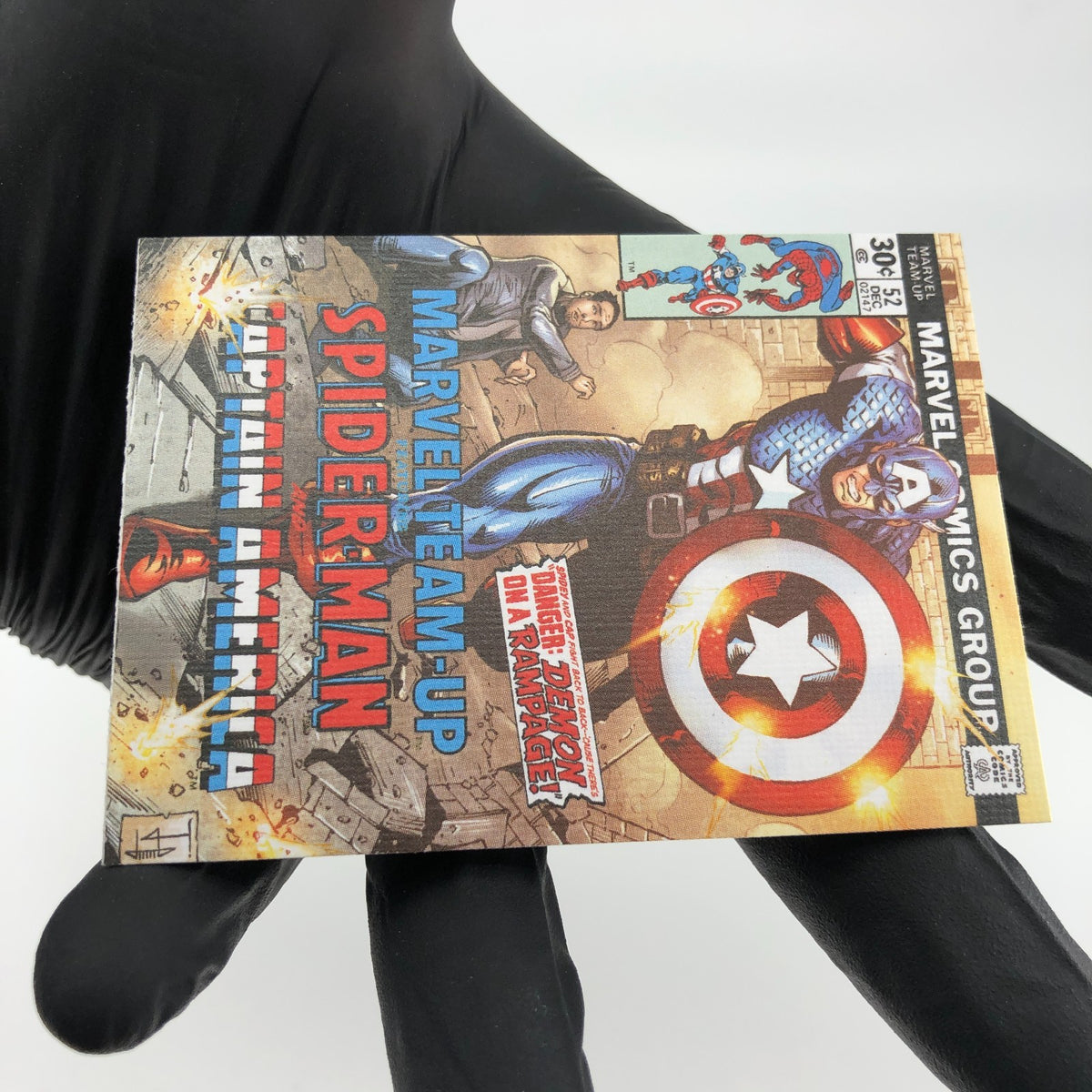 Marvel Card Captian America 79 Canvas Comic Covers Upper Deck Renditions [NM]