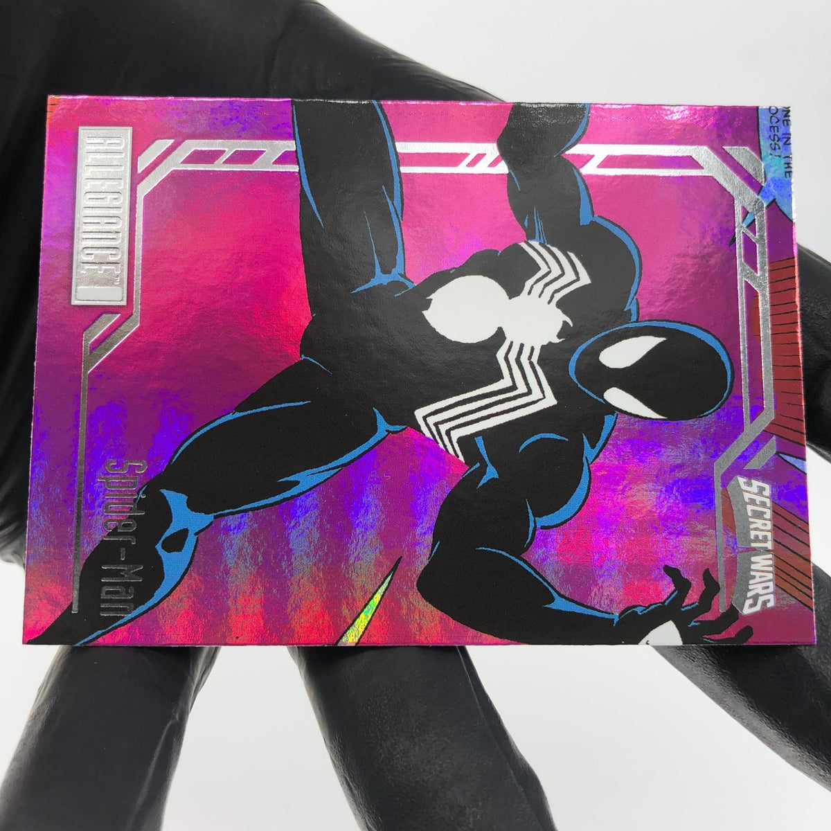 Marvel Card Spider-Man Venom 89 Rainbow Secret Wars Allegiance Upper Deck [NM]