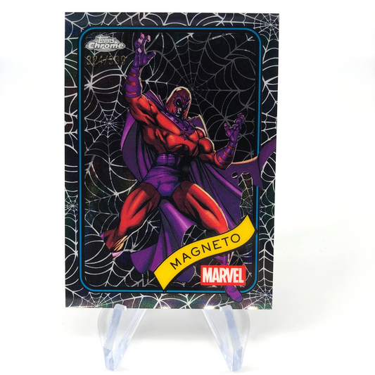 Marvel Card Magneto 169 Black Web /399 Topps Chrome 2025 [NM]