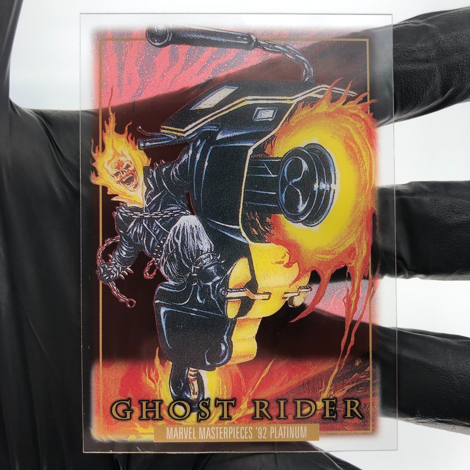 Marvel Card Ghost Rider 37 Clear Cut  Fleer Upper Deck Masterpieces [NM]