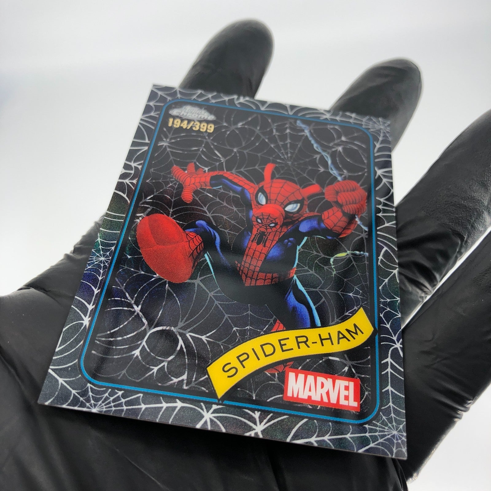 Marvel Card Spider-Ham 142 Black Web /399 Topps Chrome 2025 [NM]