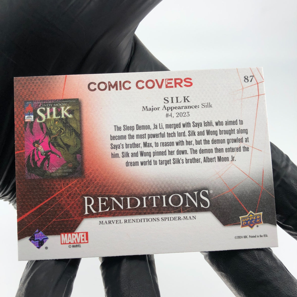 Marvel Card Silk 87 Canvas Comic Covers Upper Deck Renditions [NM]