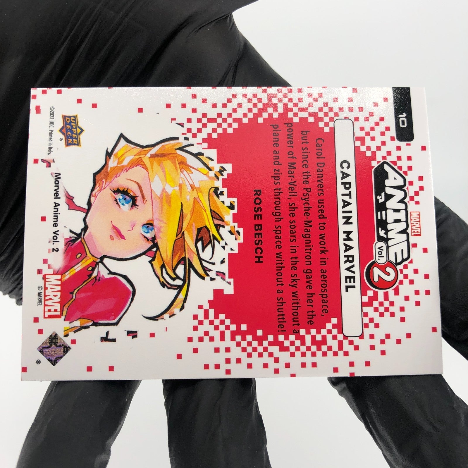 Marvel Card Captain Marvel 10 Anime Vol.02 Holo Upper Deck Fleer [NM]