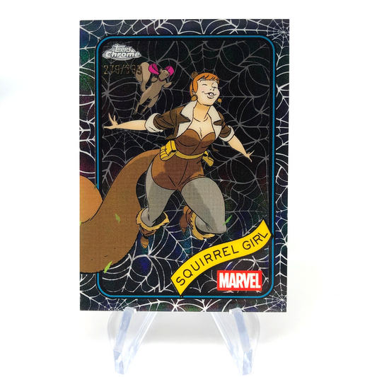 Marvel Card Squirrel Girl 44 Black Web /399 Topps Chrome 2025 [NM]