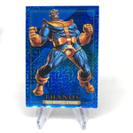 Marvel Card Thanos 83 Blue Traxx  Holo Fleer Upper Deck Masterpieces 92 [NM]