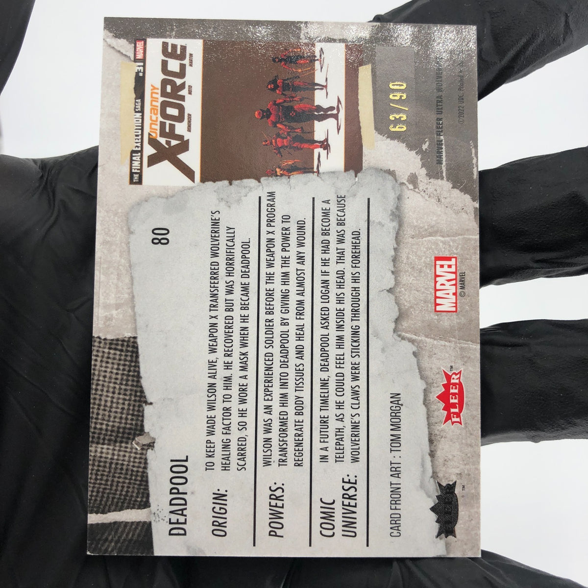 Marvel Card Deadpool 80 Gold /90 Fleer Upper Deck Ultra Wolverine [NM]