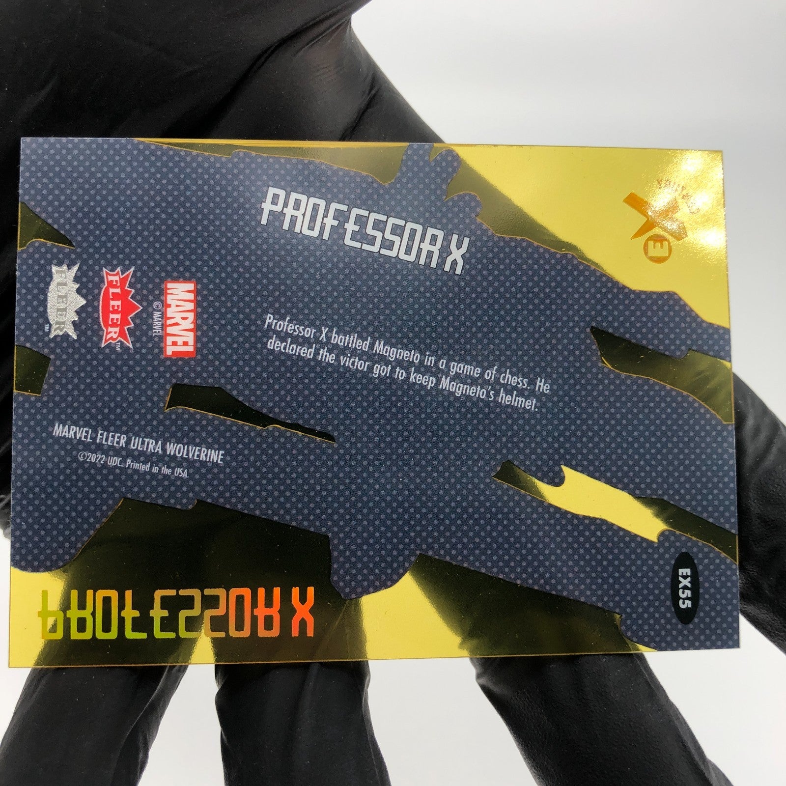 Marvel Card Professor X EX55 Yellow /46 Century Upper Deck Wolverine [NM]