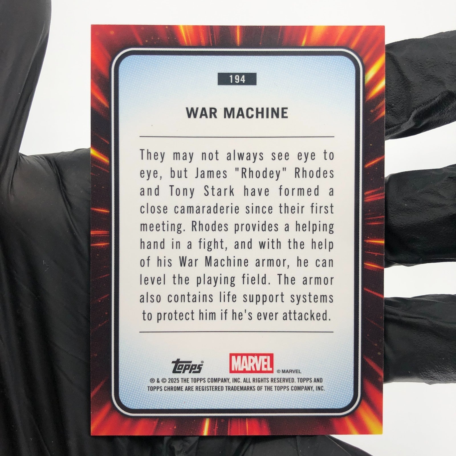 Marvel Card War Maschine 194 Yellow Lava Refractor Topps Chrome 2025 [NM]