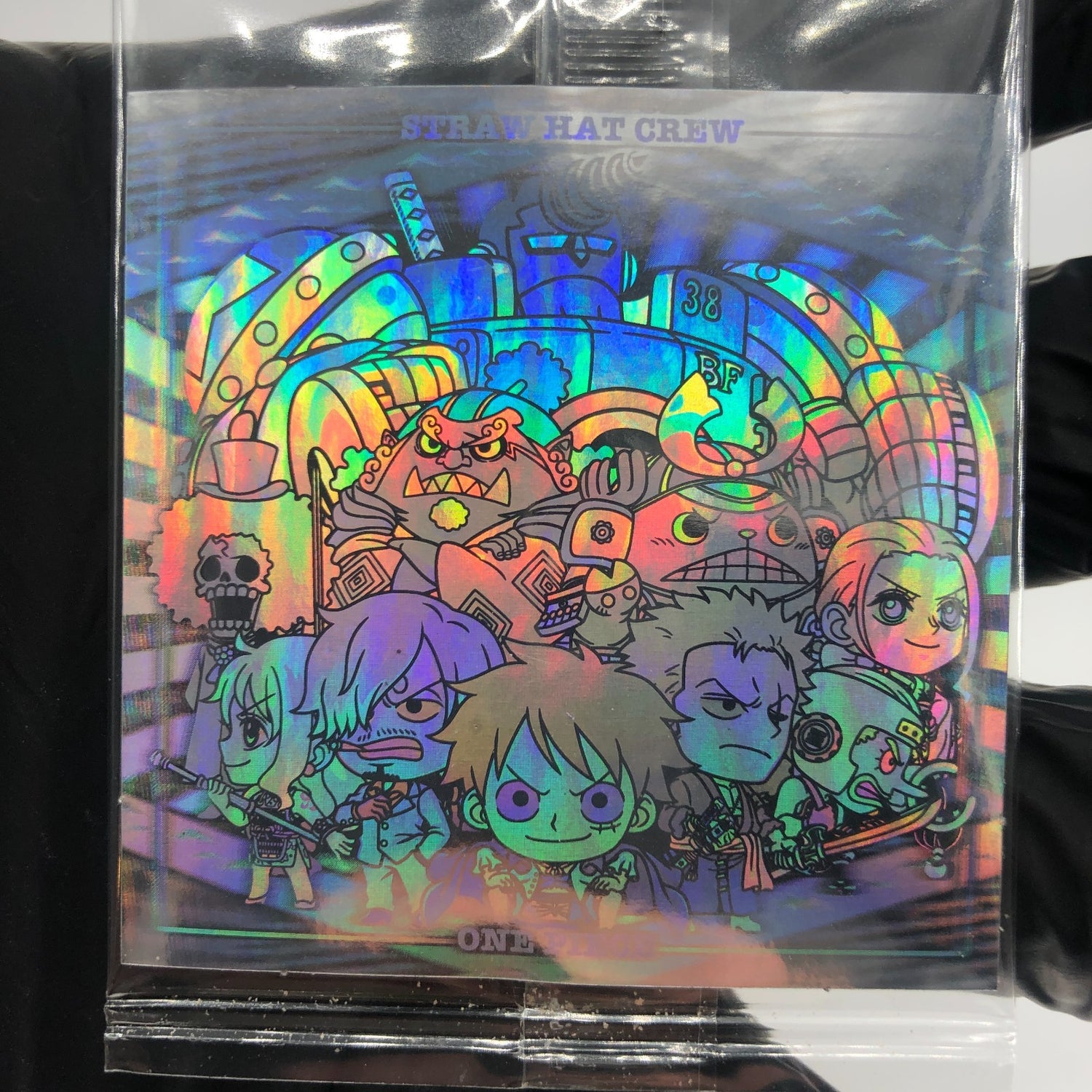 One Piece Straw Hat Crew SW7-14 UGR Holo Rainbow Wafer  Japanese [Sealed]