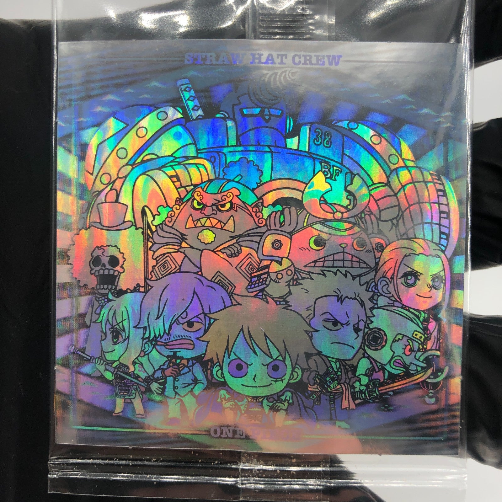 One Piece Straw Hat Crew SW7-14 UGR Holo Rainbow Wafer  Japanese [Sealed]