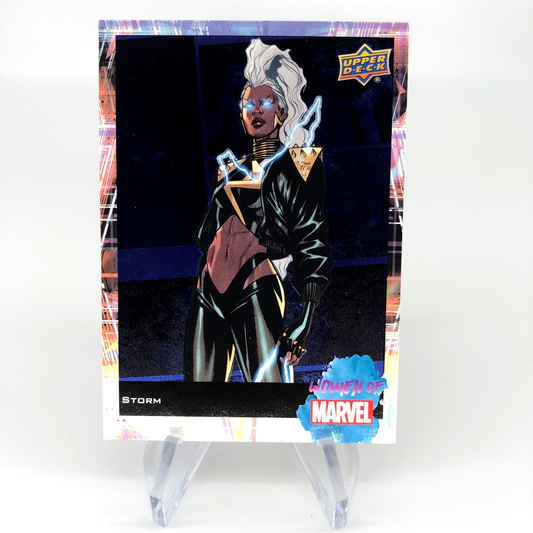 Marvel Card Storm 16 Blue Light Women of Marvel 2022 Holo Fleer Upper Deck [NM]