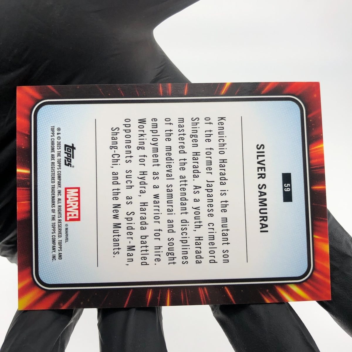 Marvel Card Silver Samurai 59 Red Wave /5 Alpha Topps Chrome 2025 [NM]