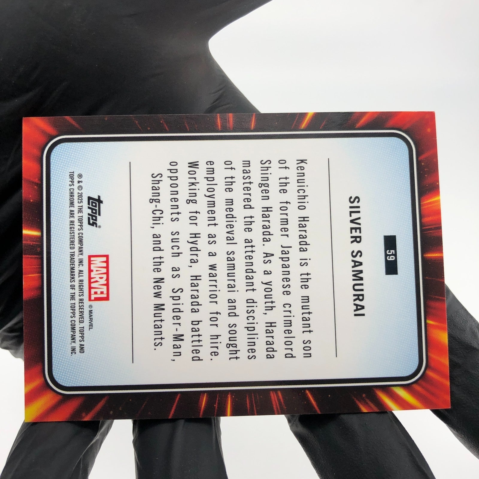Marvel Card Silver Samurai 59 Red Wave /5 Alpha Topps Chrome 2025 [NM]